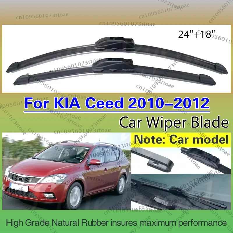 

Wiper Front Wiper Blades For KIA Ceed Ceed ED 2010 - 2012 Windshield Windscreen Window Brush 24"+18" Car Accessories U J Hook