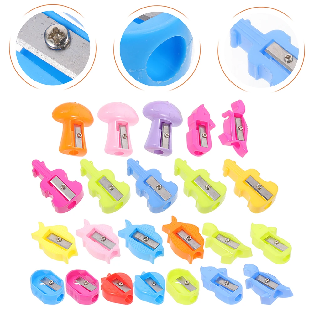 

30pcs Colored Sharpener Mini Cute School Supplies Kids Creative Cartoon Pencil Sharpeners Bulk Bright Sturdy Reliable