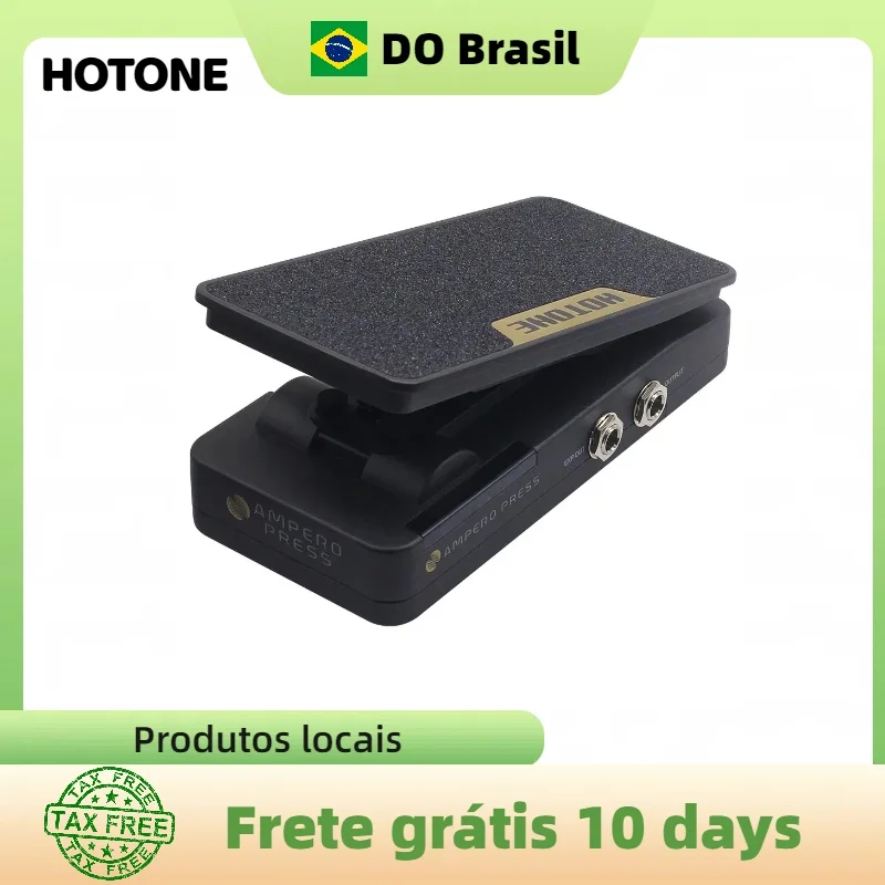 Pedal de Controle de Volume e Expressão Passivo 2 em 1 HOTONE Ampero Press com Conectores EXP Externos para Outros Dispositivos Musicais