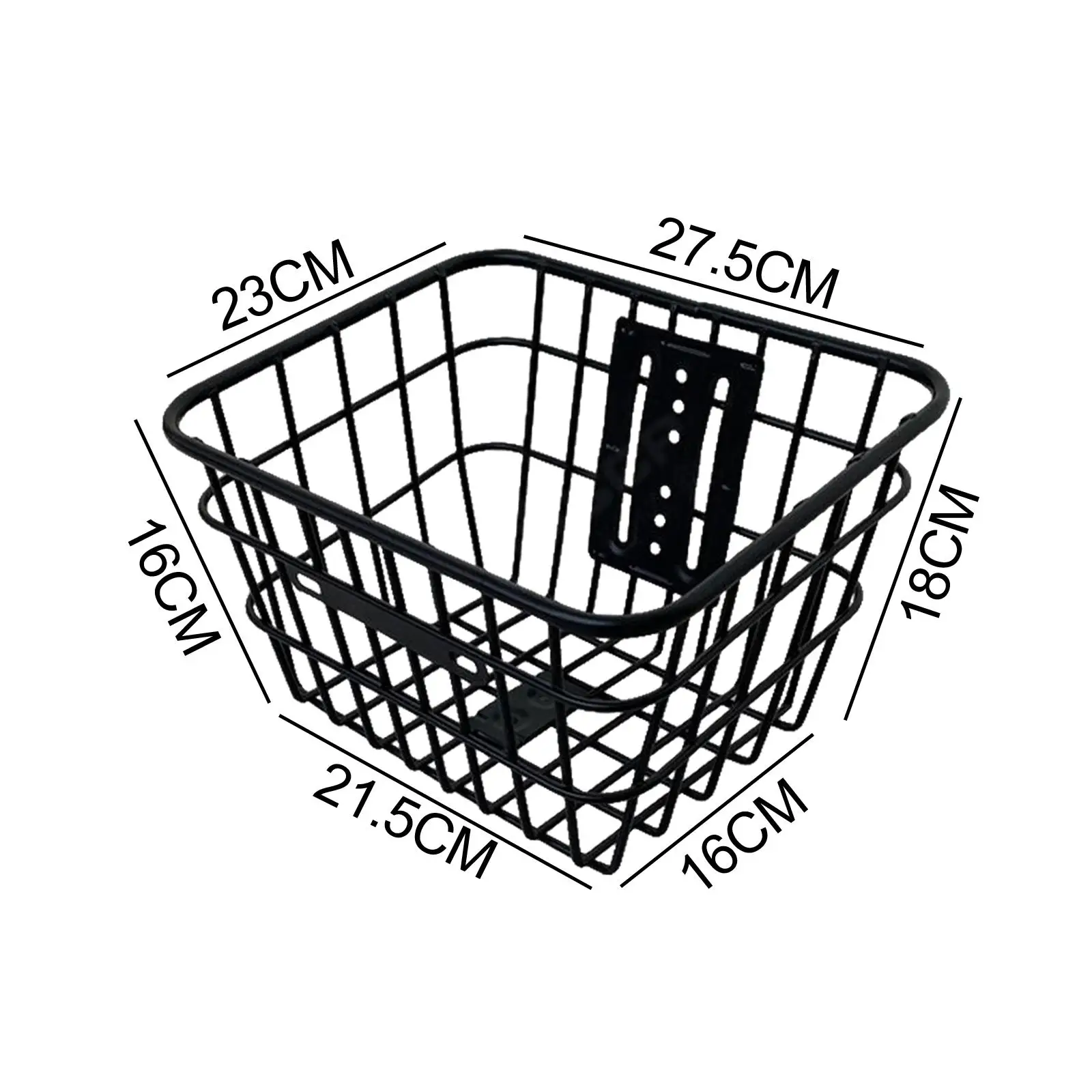 Heavy Duty Iron Front Basket Electric Scooter Storage Organizer Hanging Handle Accessory for Scooter Riders