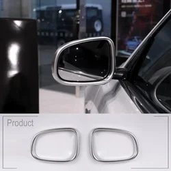 ABS Silver Exterior Side Rearview Mirror Frame Trim Cover For Jaguar XE 2015-20 / XF 11-2020 XJ/XJL 2010-2016 Car Accessories