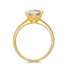 2ct 1ct VVS1 Moissanite Ring 18K Gold 100% Genuine for Women Wedding Anniversary Engagement Wedding Gift Fine Jewelry