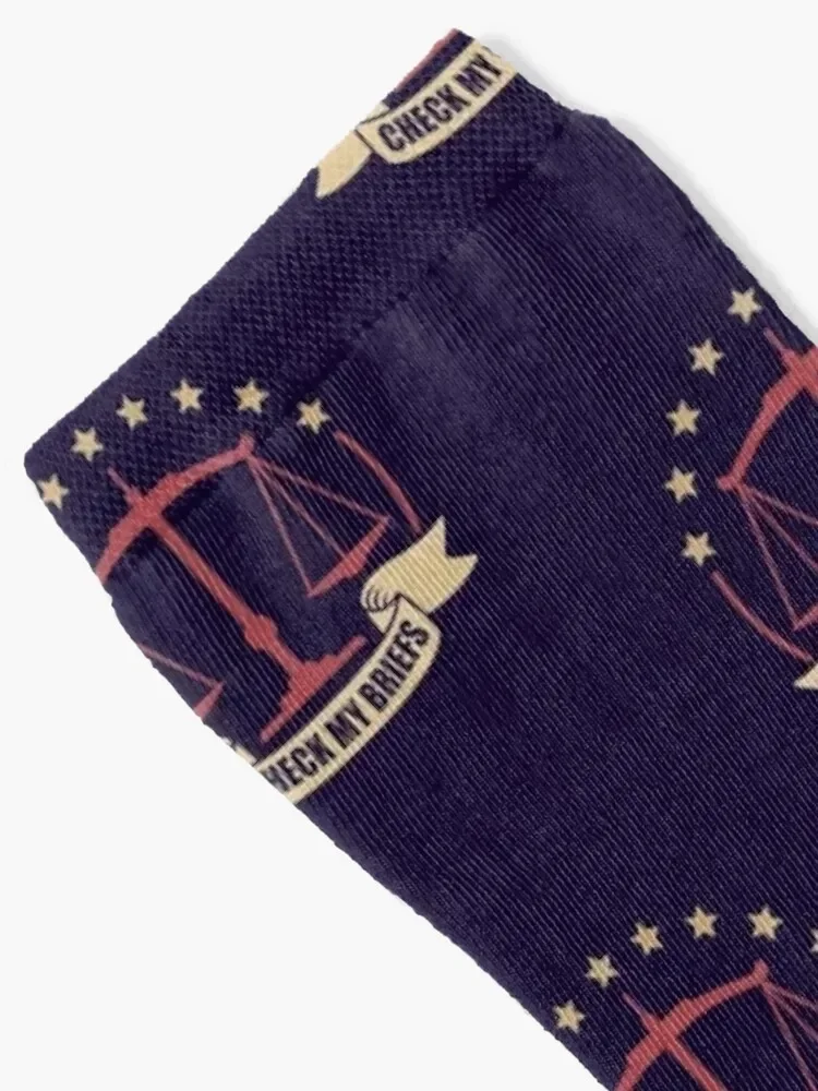 Lawyer Legal Check My Briefs Socks cool funny gifts custom cartoon Socks Men's Women's