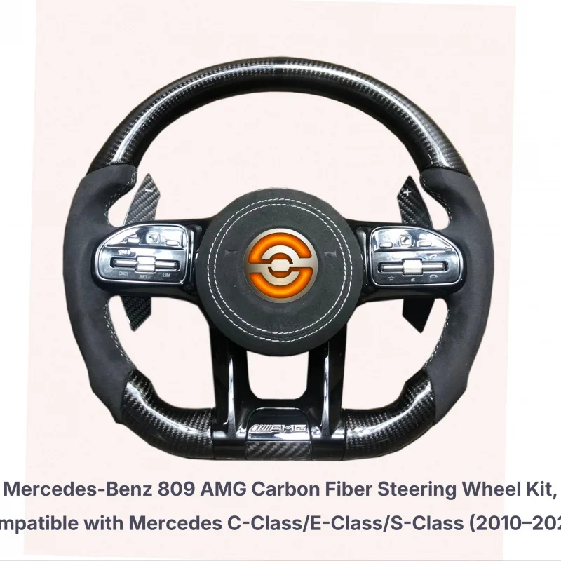 

Suitable for Mercedes-Benz Series Carbon Fiber Leather Steering Wheel Assembly