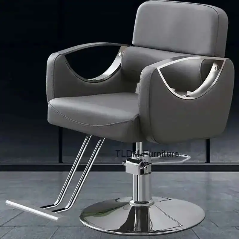 

Professional Barber Chairs Barbars Luxury Mat Chair Rolling Hairdresser Armchair Ergonomic Hair Salon Silla Salon Furniture