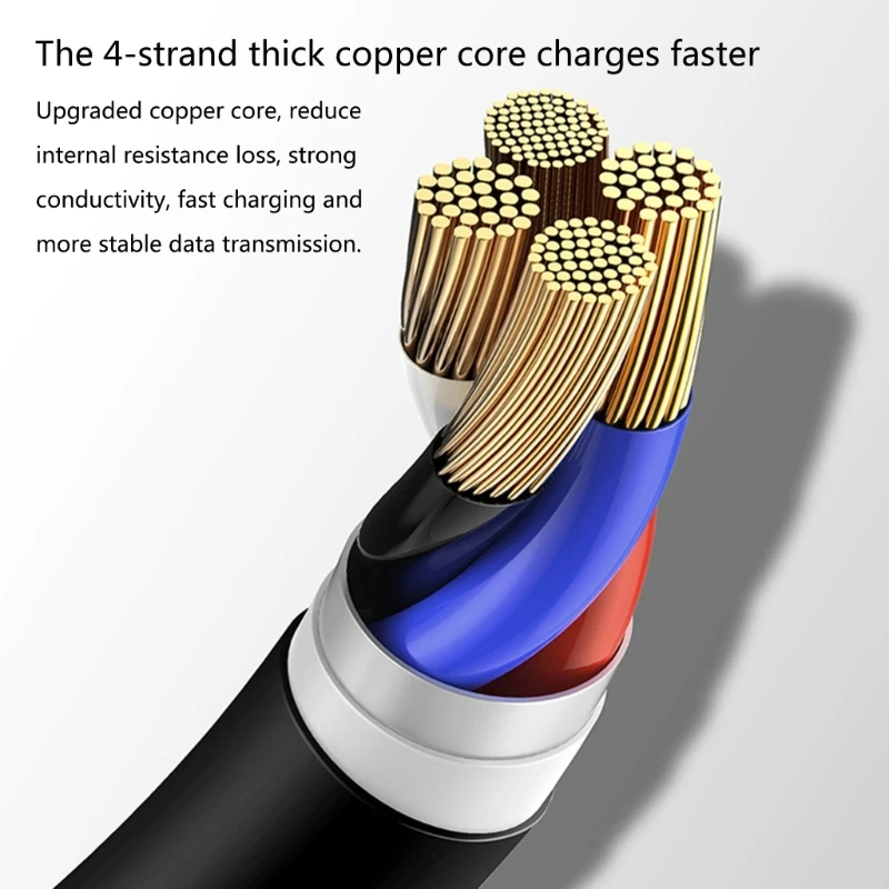 090F 66W USB C Cable 5A Кабель быстро зарядка