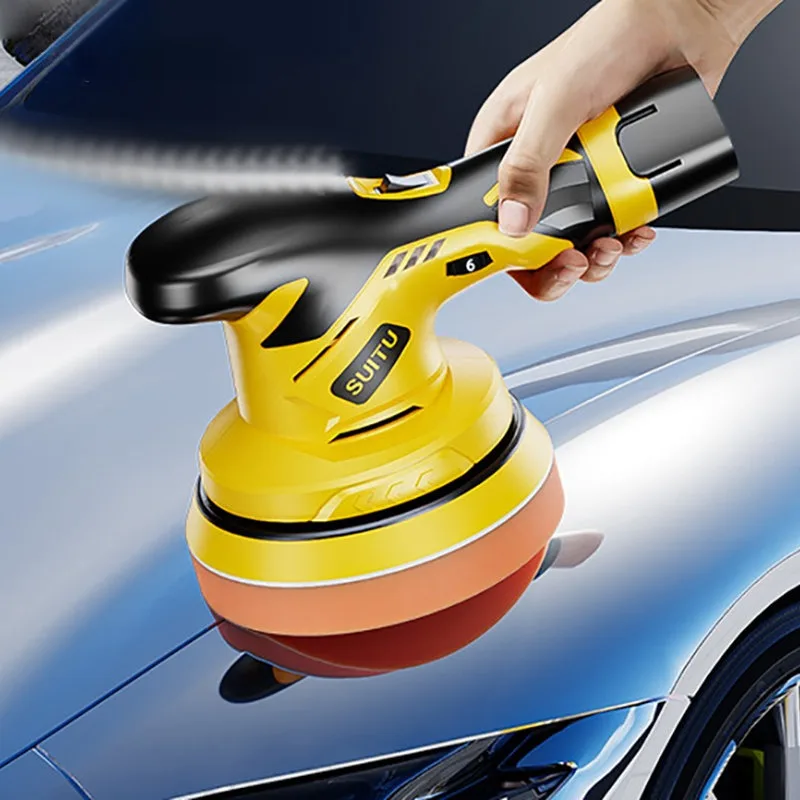 

Suitu Portable Car Waxing Machine for Car Beauty Cleaning, Polishing, Waxing, Glazing and Buffing.