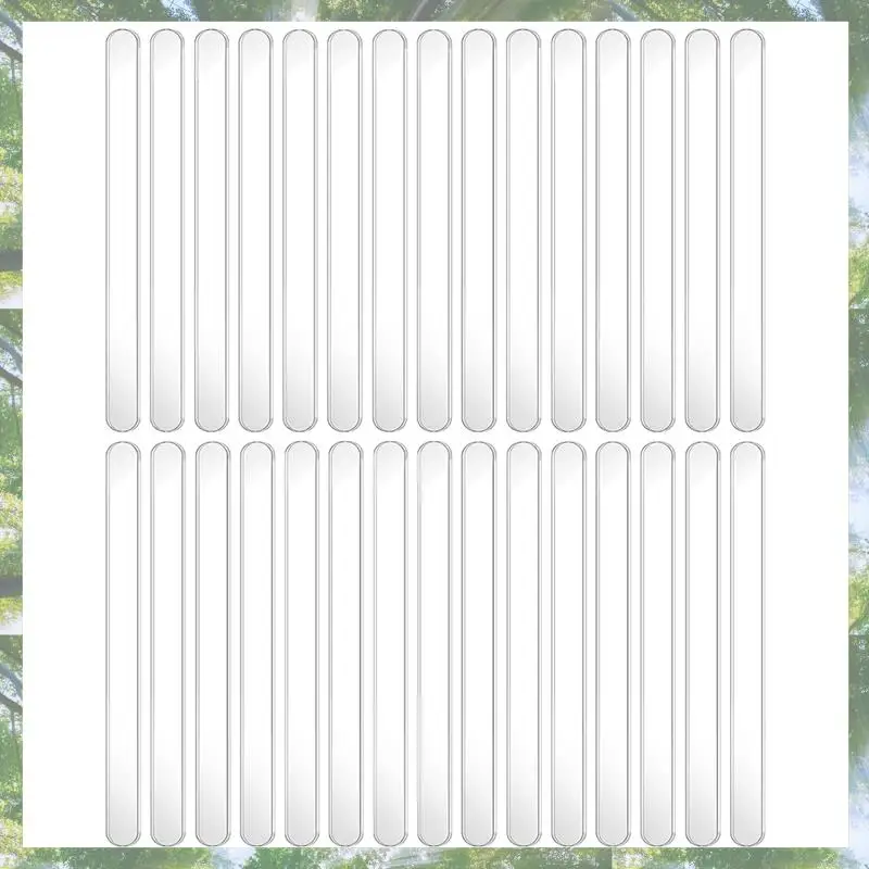 Premium-30PCS Popsicle Sticks 4.5 Inch Acrylic Cakesicle Sticks Reusable Ice Popsticks Plastic Popsicle Sticks (Clear)