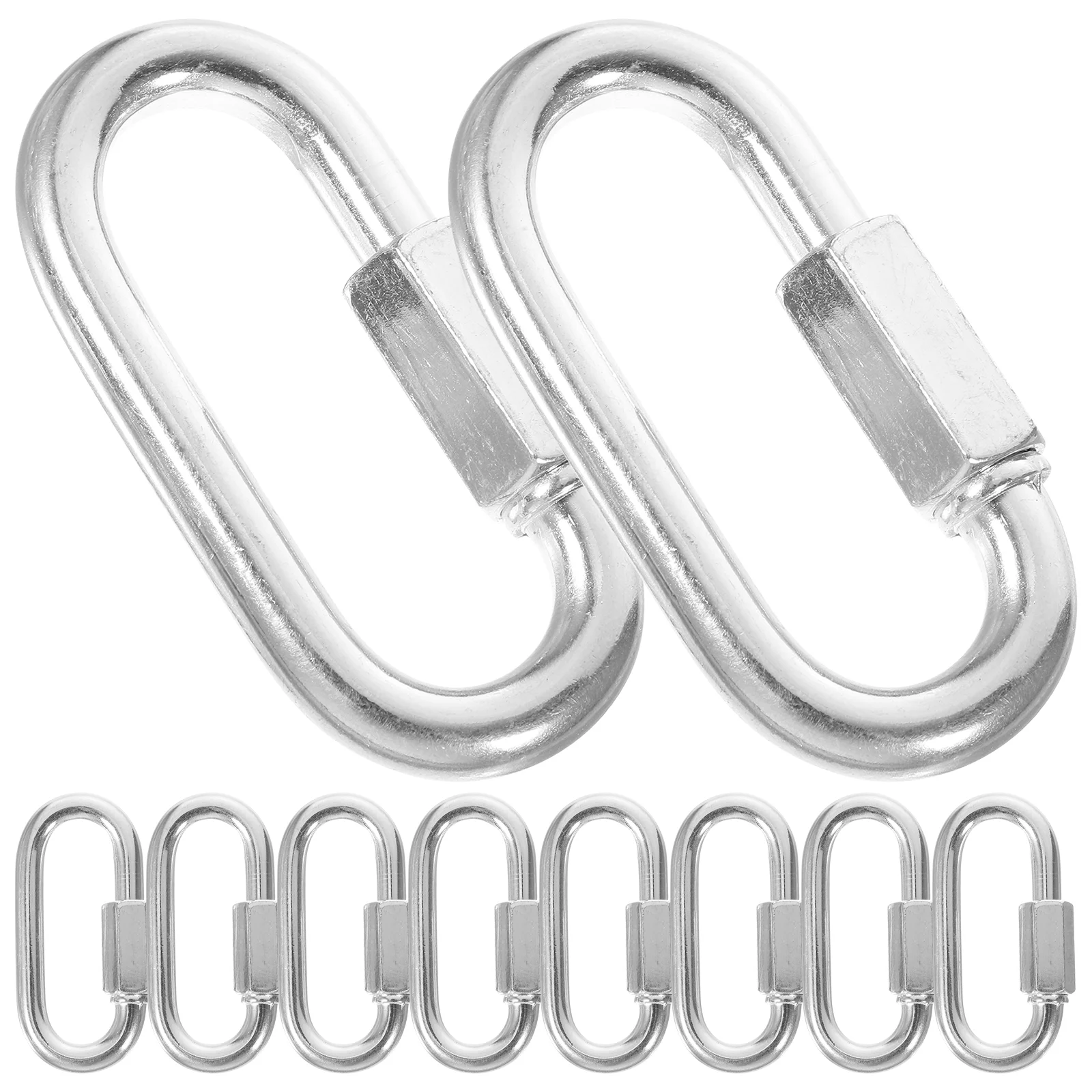 Hold down Clamps Carabiner Ring Screw Chain Link Trailer Safety Hook Key Rings The