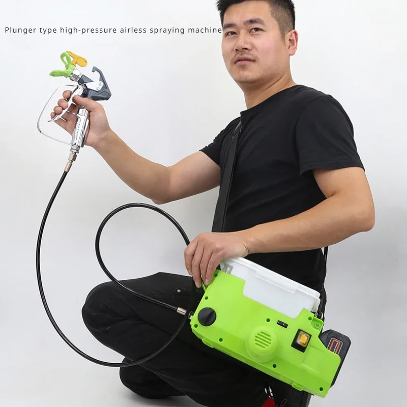 

Paint High-pressure High-power Backpack Lithium Battery Charging Wall Handheld Airless Spraying Machine