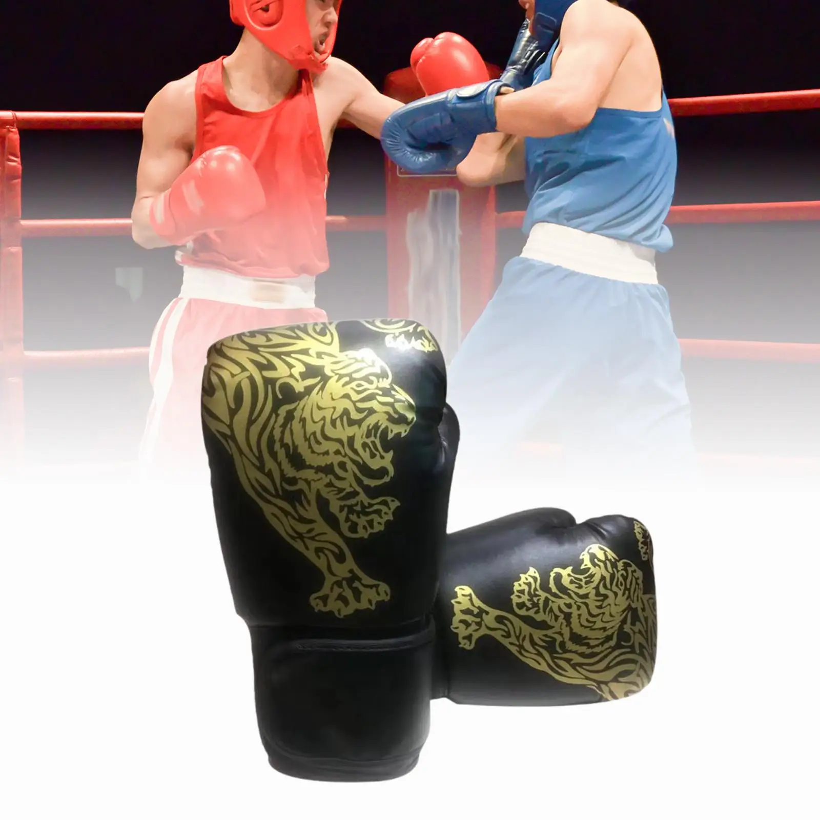 

PU Leather Boxing Training Gloves Wrist Protection for Kickboxing Muay Thai Cycling Exercise