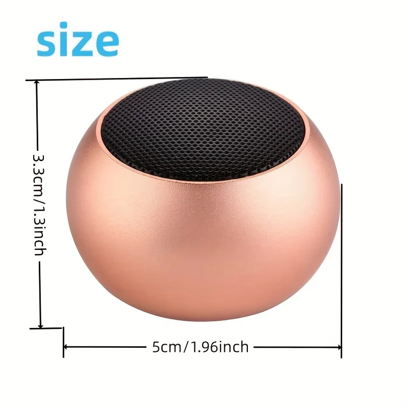 Wireless Speaker M3 Mini Bluetooth Speaker Portable Metal Music Box Subwoofer Caixa De Som Bluetooth TWS Waterproof Speaker Free