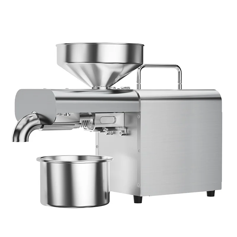 Novo presser de óleo doméstico automático, prensa de óleo de linhaça, controle de temperatura de amendoim, configuração x3c