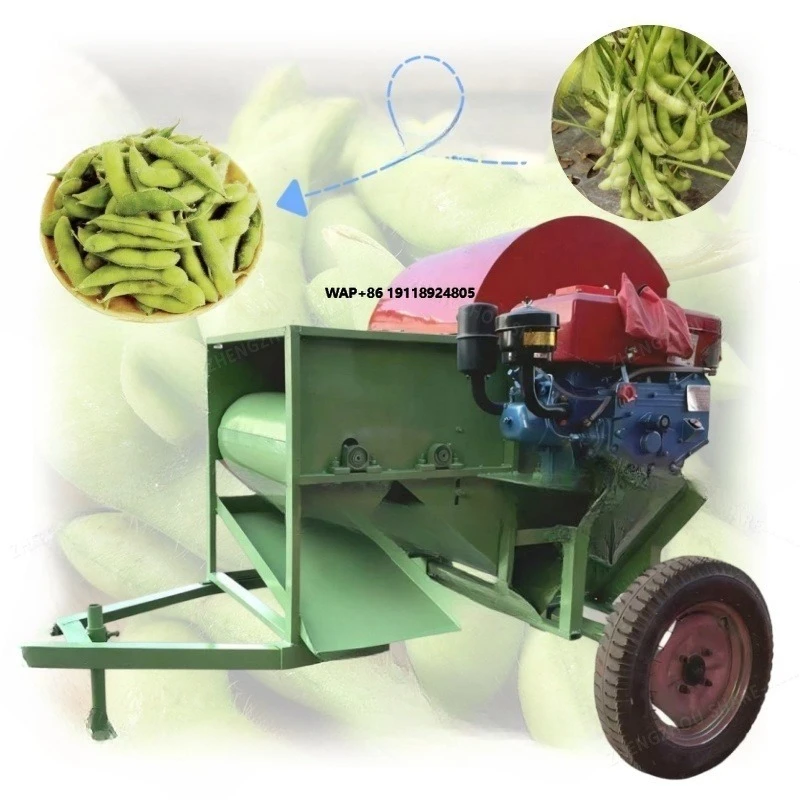 Pea Picker Machine Sale Green Mung Bean Pod Picking Machine