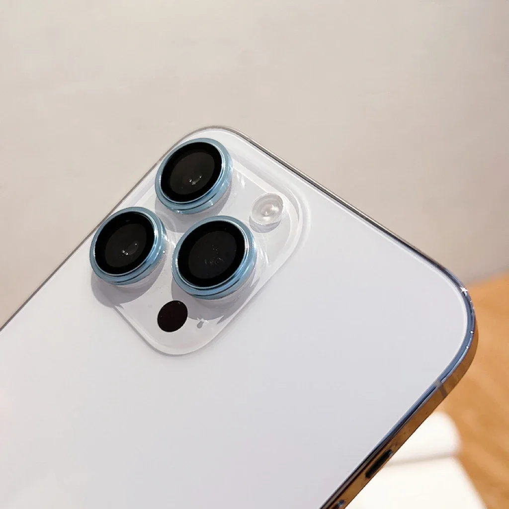 2-3Pcs Pelindung Lensa Kamera Mewah Untuk IPhone 17 16 Pro Max Kaca Pelindung Kamera Untuk IPhone 15 14 Pelindung Lensa Belakang