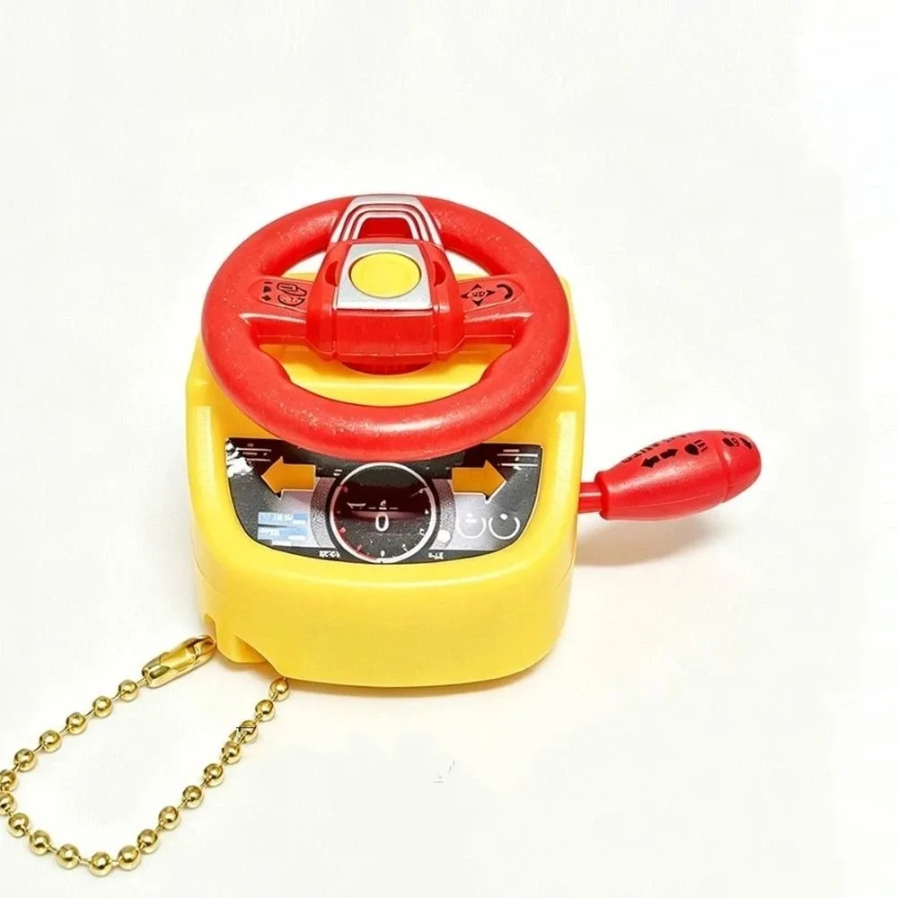 Mini Fidget Keychain Shiftable Rotatable Backpack Hanging Ornament Various colors Illumination Simulated Steering Wheel