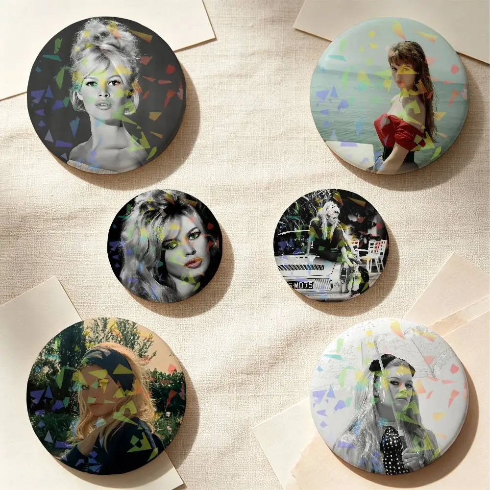 B-Brigitte Bardot Actor Singer Backpack Pin Hat Pin Jacket Accessory Bag Decor Clothing Ornament Fashion Accessory