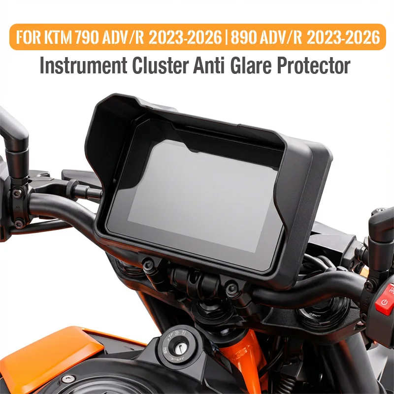 

For KTM 790 890 ADV Adventure R 2023-2026 Instrument Hat Anti Glare Protector Speedometer Protection Sun Visor Dashboard Guard