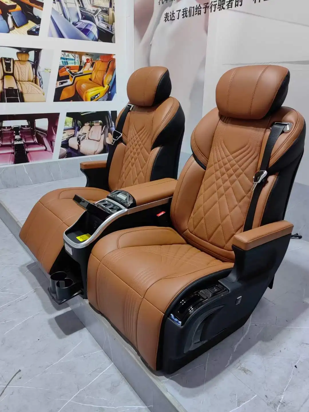 2024new Luxury Electric Leather Car Seat Captain Seat With Touch Screen