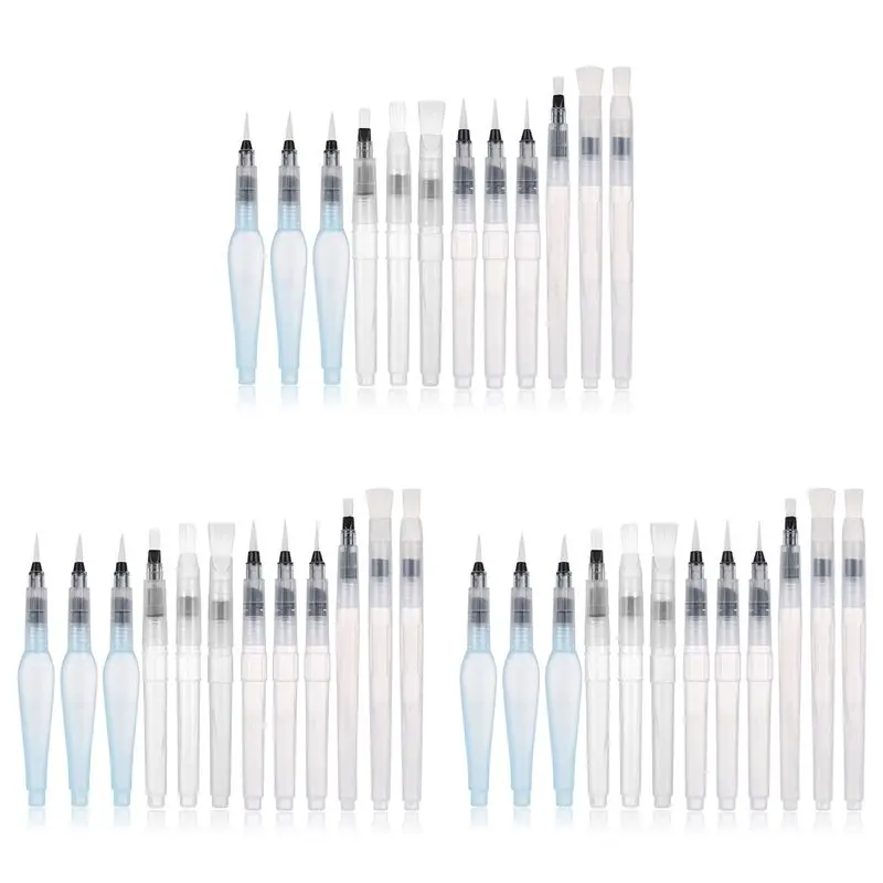 Superior-Water Color Brush Pen Set 36 Pcs Water Paint Brushes Refillable Watercolor Brush Pens For Student, Party, Craft (36Pcs)
