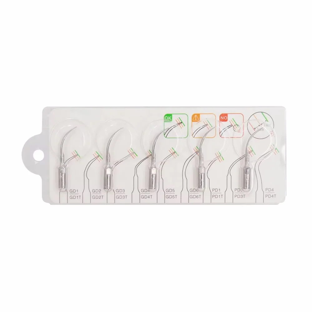 Dental Ultrasonic Scaling Tips - Compatible with EMS/WOODPECKER/SATELEC/DTE Ultrasonic Scaler Handpiece Systems
