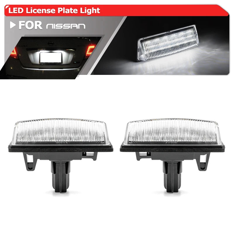 

Для Nissan Altima Quest Maxima Rogue Murano Pathfinder Sentra Versa Note Infiniti JX35 светодиодная подсветка номерного знака 26510-9Y00A