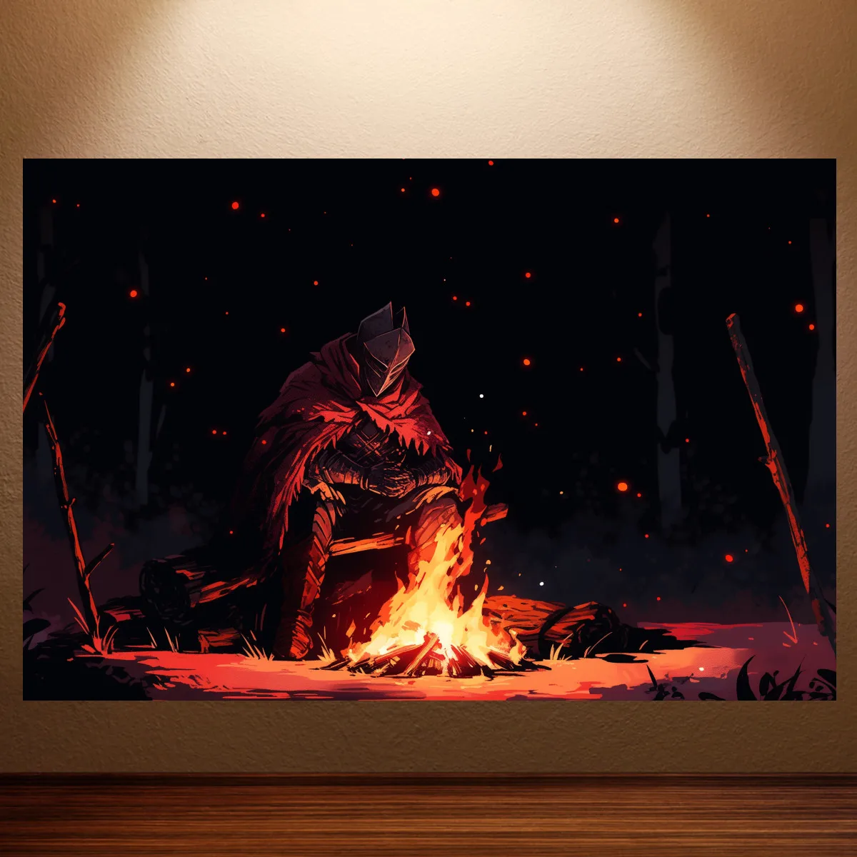 Dark Souls 3 Poster Dark Souls Video Game Posters Gothic Poster Canvas Wall Painting Game Room Wall Decor Room Wall Art Stickers