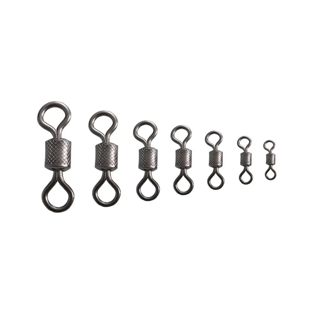 

Solid Rings Safety Snap Sea Fishing Stainless Steel Ball Bearing Swivel Fishing Hook Connector Rolling Swivel Fishing Swivels