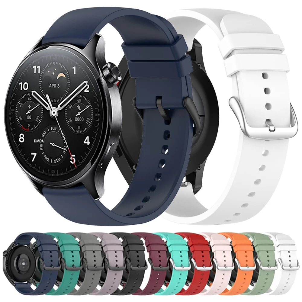 For Xiaomi Watch Watch S3 S4 Sport Band Mi Watch 2 Pro/Color 2/S1 Active/S2 42mm 46mm Replacement Wristbands 22mm Silicone Strap