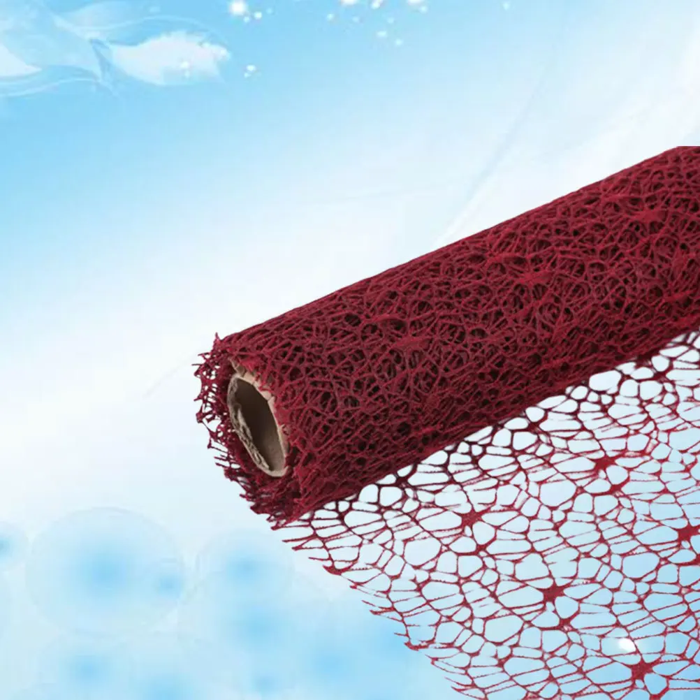 

1 Roll Jacquard Gauze Net Hanging Decor Large Size Bright Color Diy Craft Wrapping Gift Backdrop Curtain Party Wedding