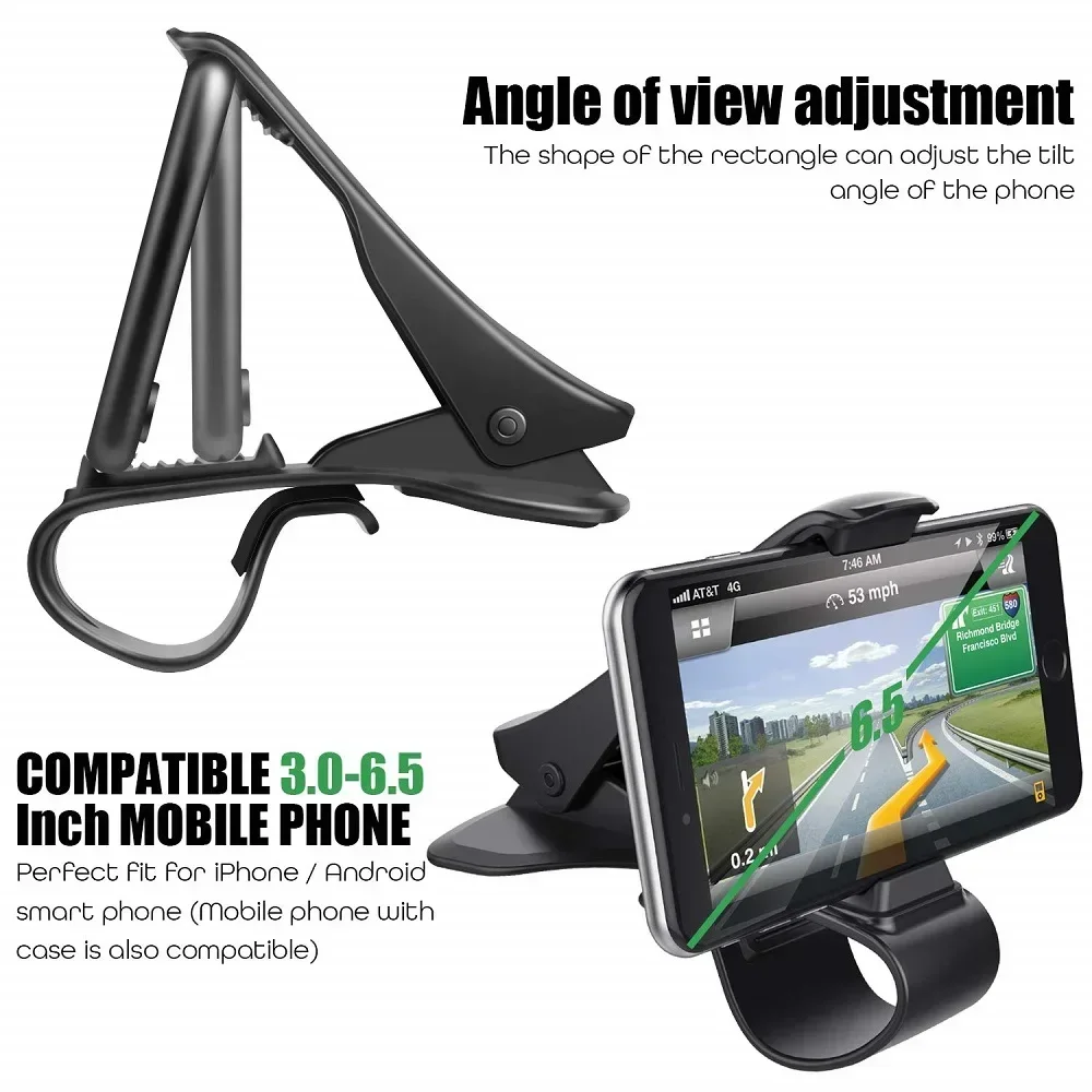 Universal Car Mobile Phone Holder Easy Clip Mount Stand Panel Multi-Functional Universal Dashboard GPS Navigation Bracket Holder