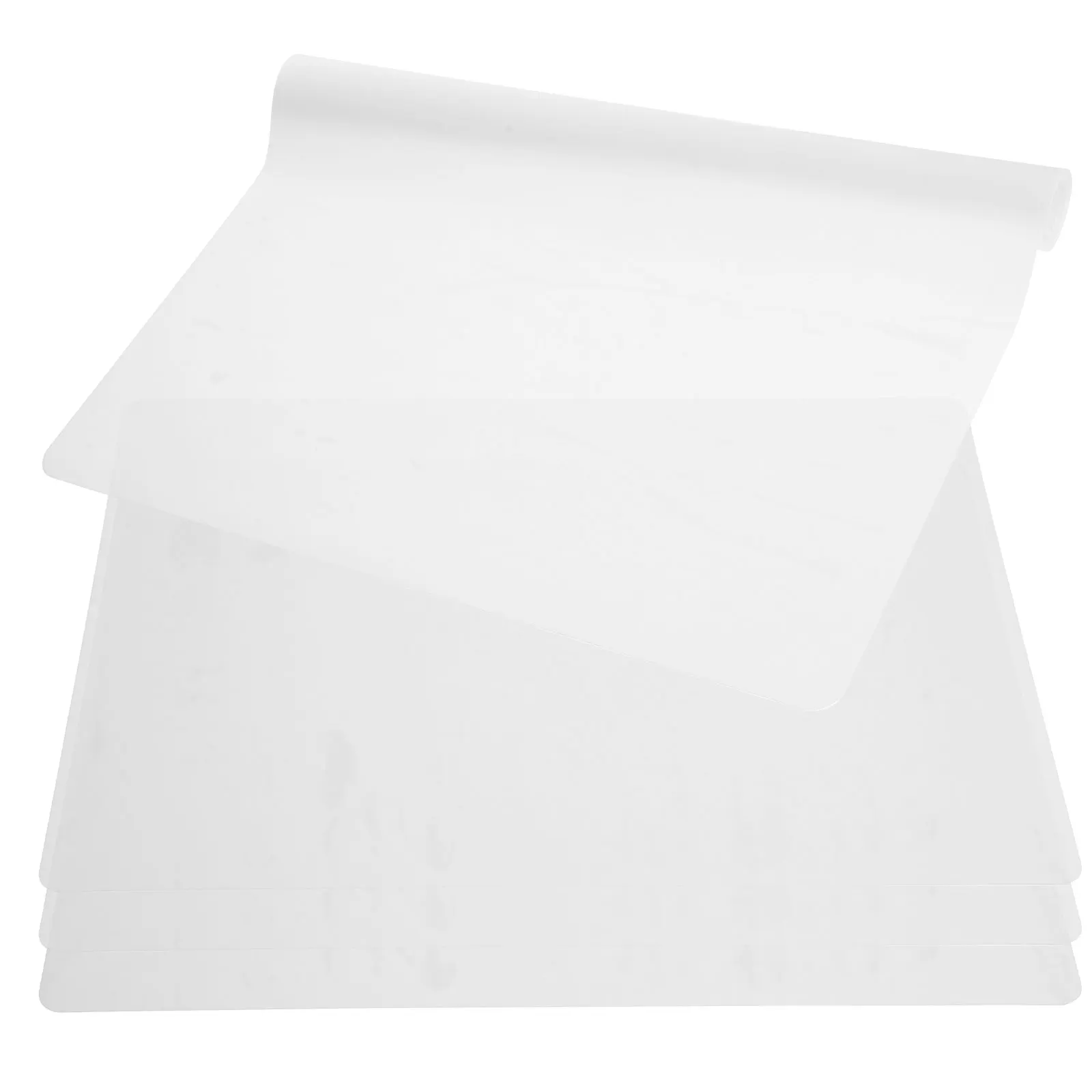 

4pcs Silicone 400x300x0.55mm Grey Reusable Silicone Placemat Non Slip Heat Resistant Foldable Table Mats For Home Restaurant