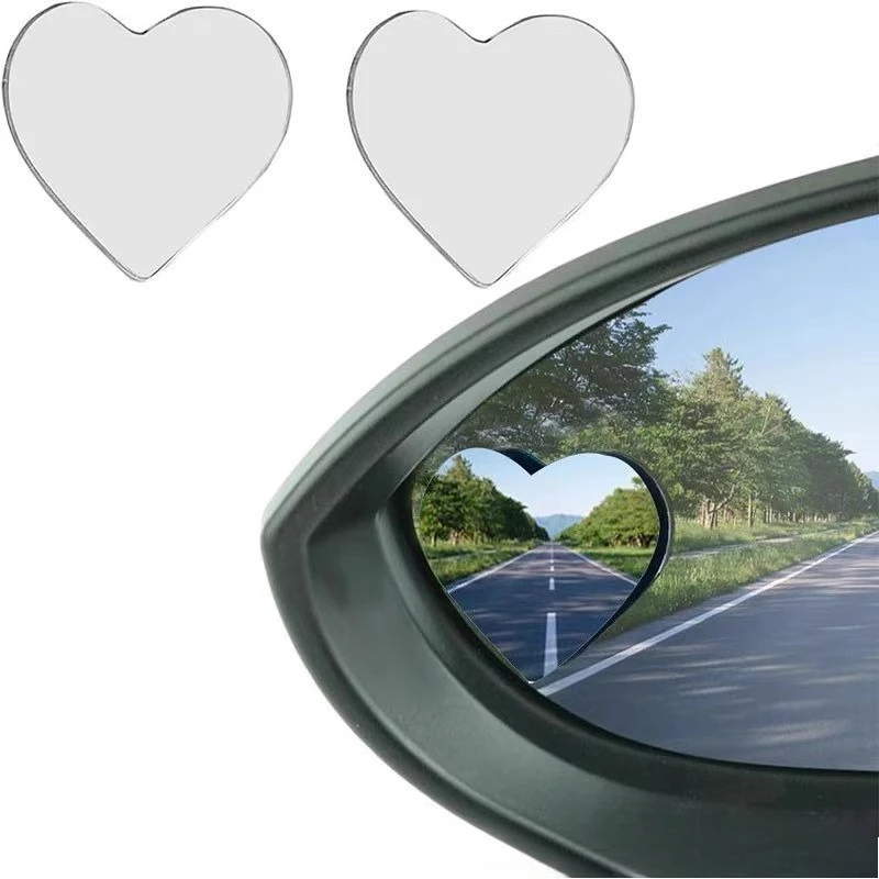2pc Adjustable Car Blind Spot Mirror Paste Type HD Rearview Auxiliary Mirror for Vehicle Reversing