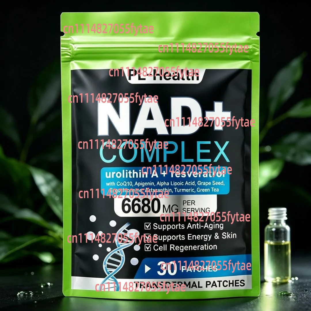 30 Patches NAD Complex Transdermal Patches With Alpha Lipoic Acid NAD Plus Boosting for Anti-Aging, Energy, Focus