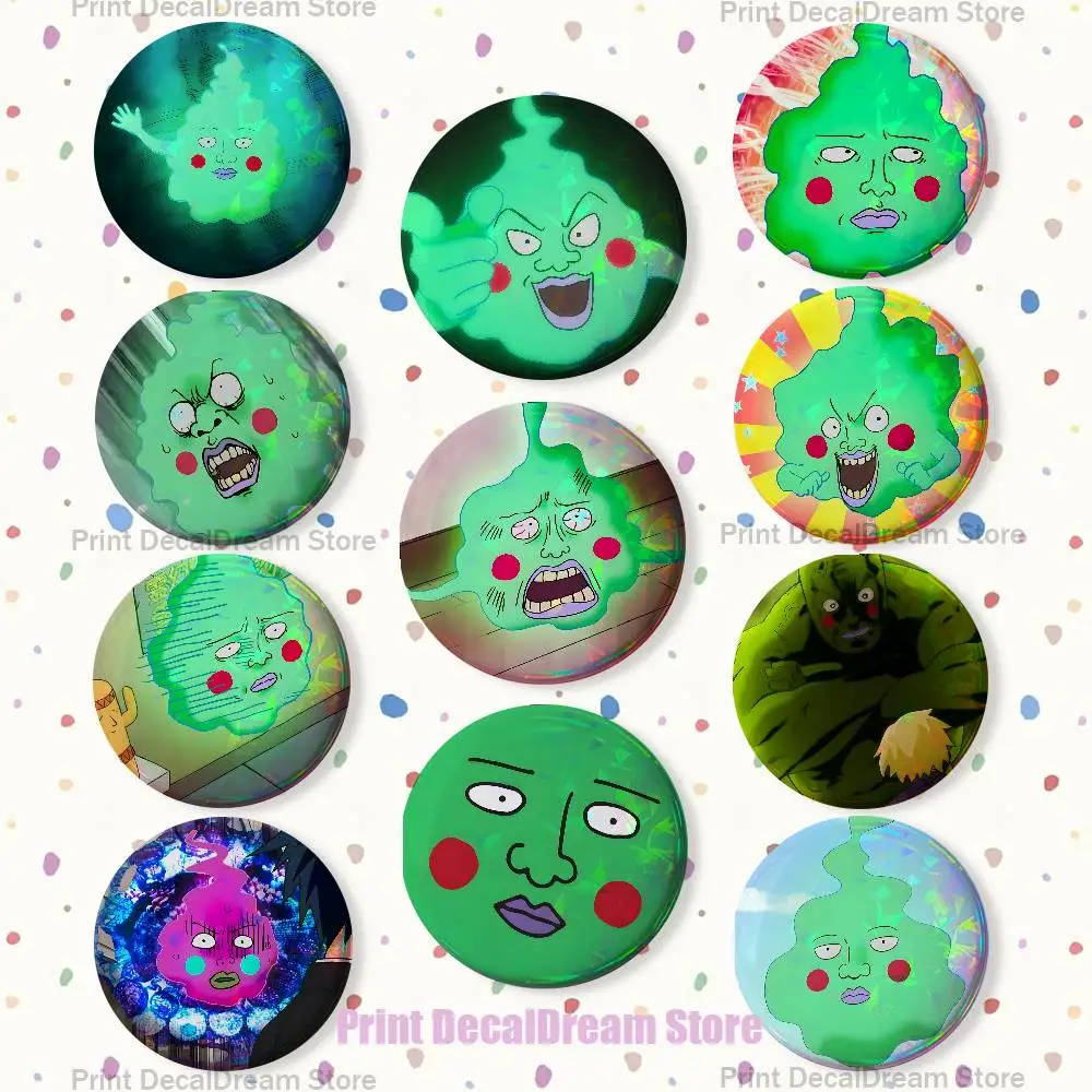 D-Dimple Psycho 100 Badges Creative Tinplate Button Pins Brooch Creative Quotes Badge Clothes Backpack Jewelry Gift
