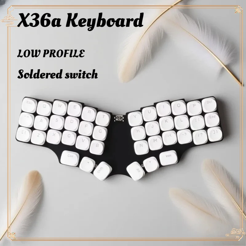 X36a لوحة مفاتيح سلكية منخفضة المستوى Solder Corne V4 تخطيط 42 مفتاح لوحة مفاتيح ميكانيكية مريحة مخصصة لوحات مفاتيح الألعاب قارورة