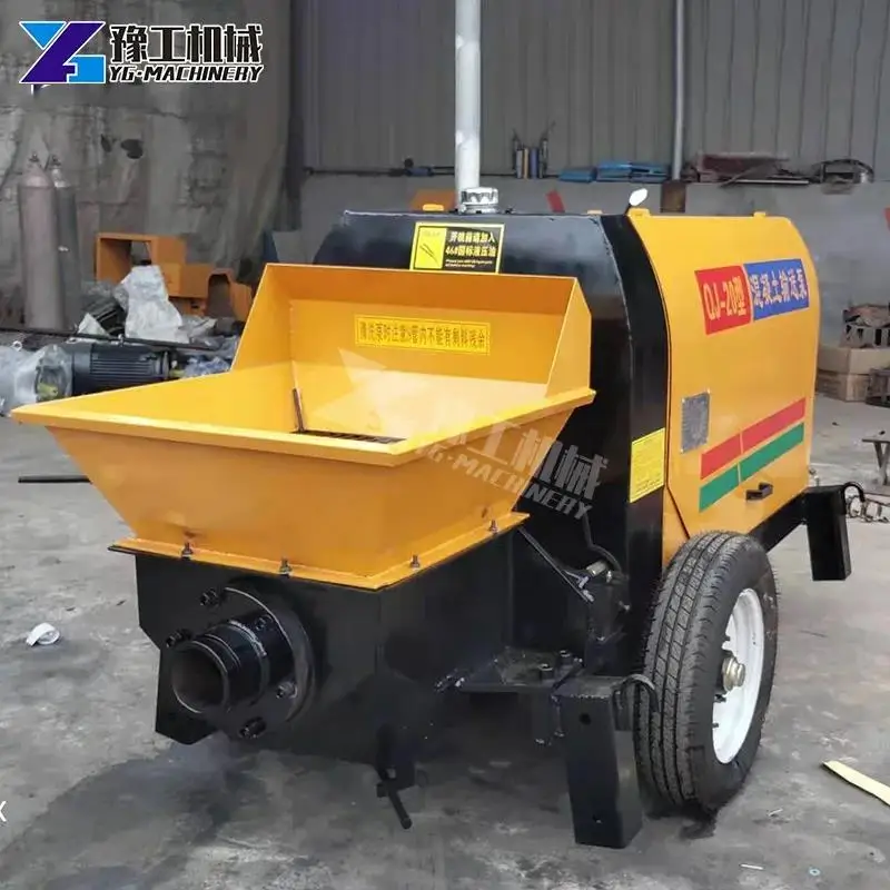 Fine stone concrete pump Secondary structure column pump pressure strong particles Hydraulic secondary structure pouring pump