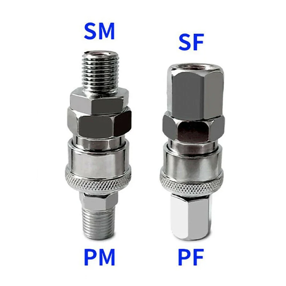 AAAAAQuickReleaseAirLine Hose Fittings Coupler Connector 8mm Compressor SH20 PH20 Spring Loaded Couplings Air Compressor Parts