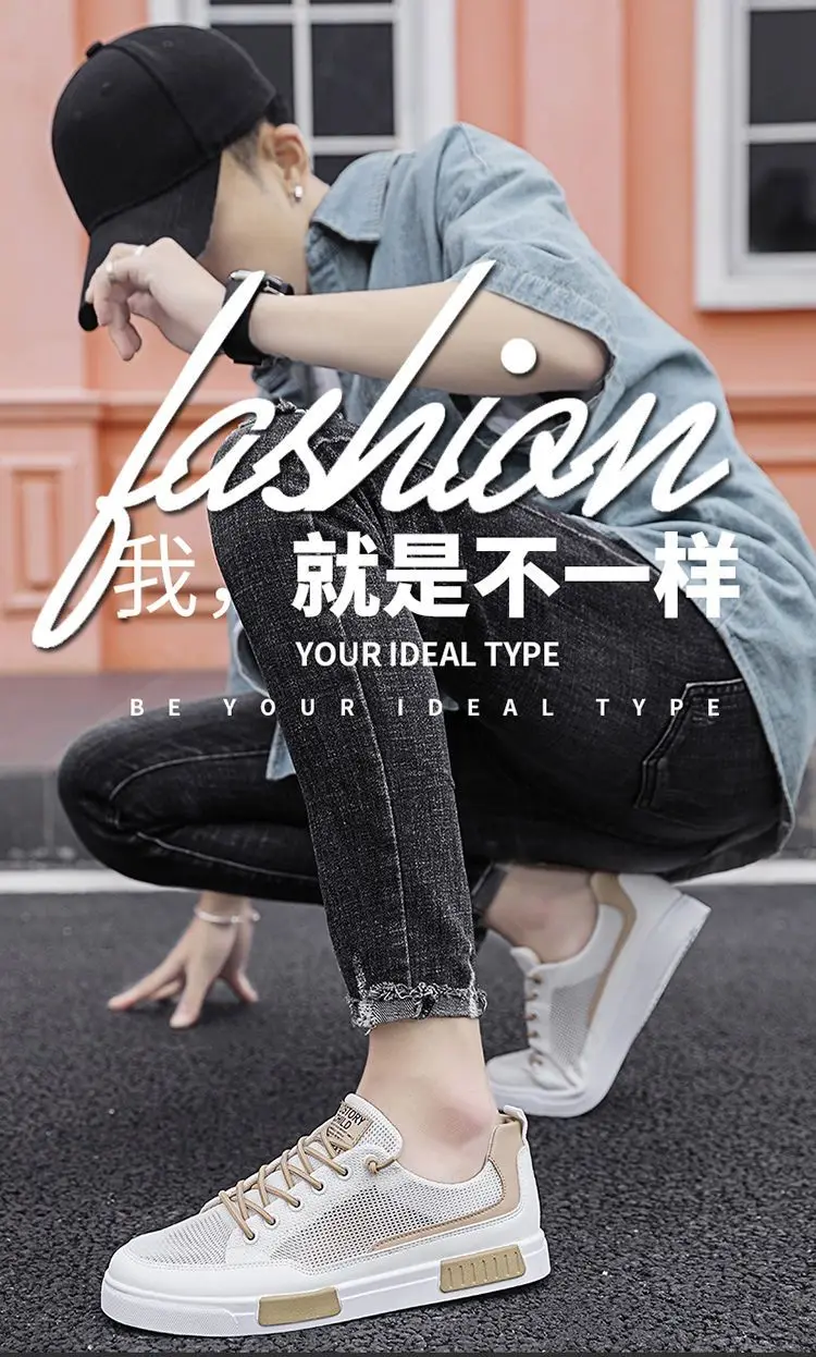 Breathable Mesh Sneakers Summer Men Comfort Flat Shoes Luxury Males Lightweight Loafers Non-Slip Mens Tennis Shoes