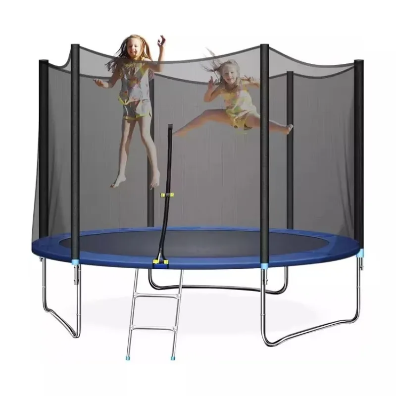 

Round Trampoline with Fence & Ladder - Hot-Selling Large Elastic Fitness Equipment for Kids & Adults Outdoor