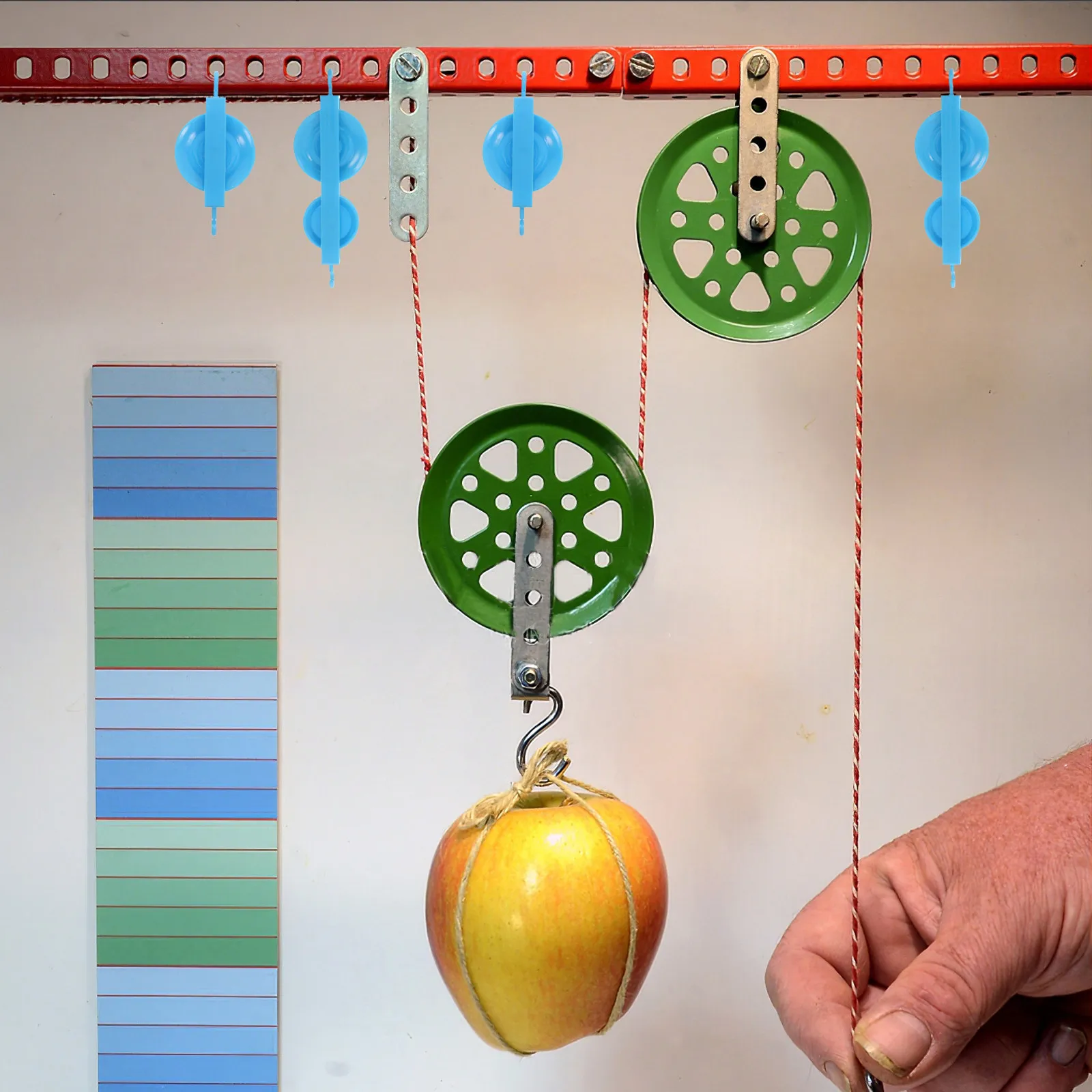 10Pcs Plastic Pulley Set Physics Mechanics Pulley Blocks Educational Experimental Tool Lab Equipment Single Double Wheel System