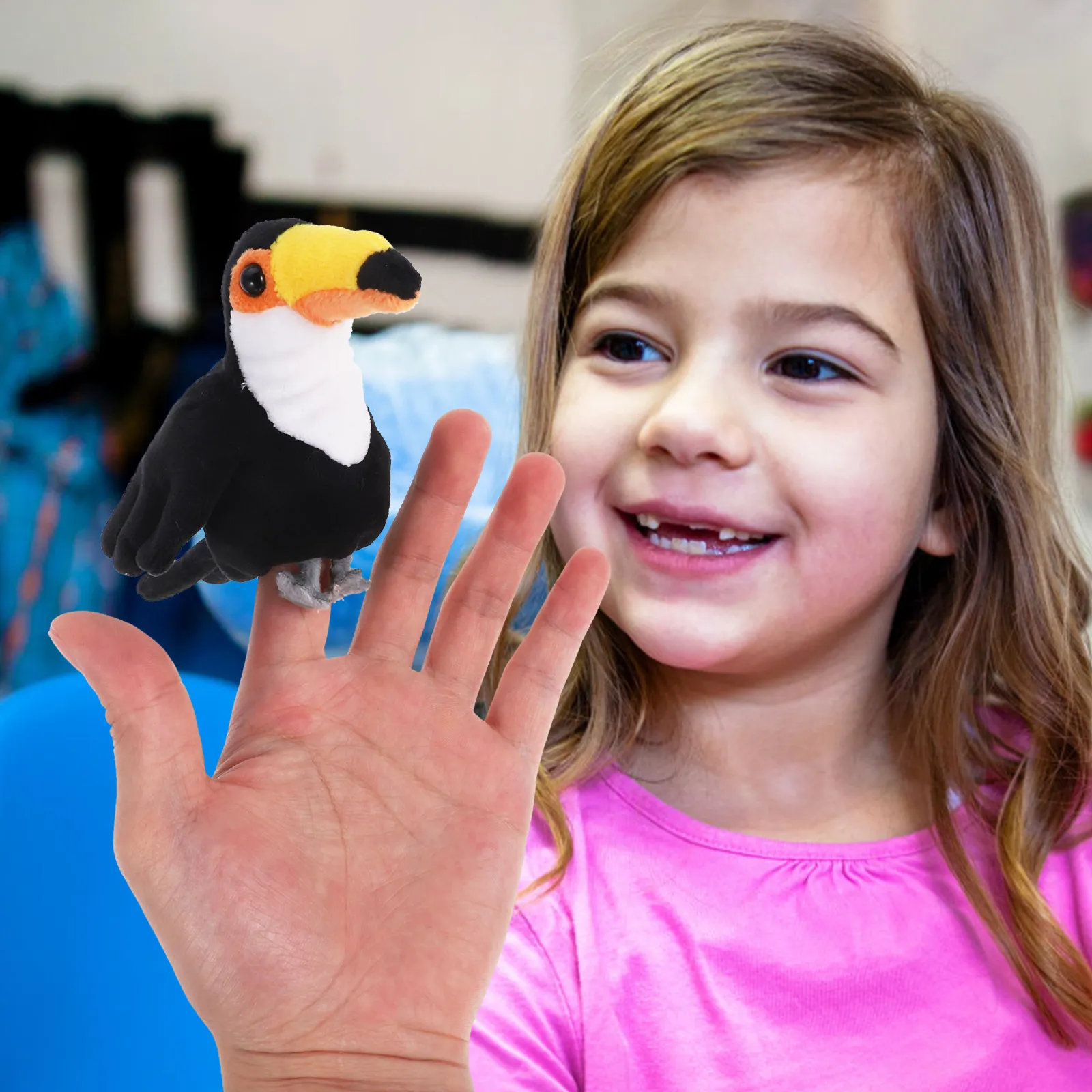 미니 새 손가락 인형, 역할 놀이, 이야기, 교육용, 아기, 어린이, 작은 새 장난감