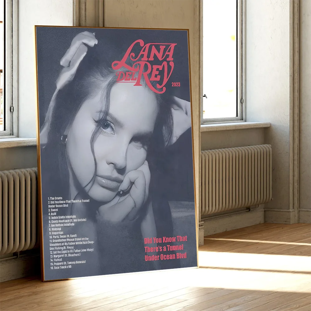 Lana Del Rey Lust for Life Poster Movie Sticky Posters Retro Kraft Paper Sticker DIY Room Bar Cafe Aesthetic Art Wall Painting