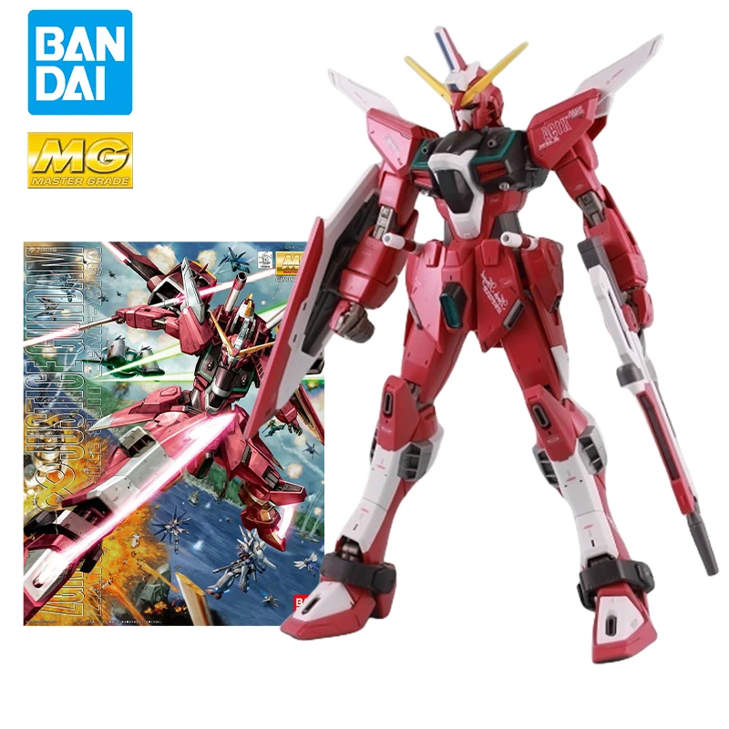 Оригинальная модель Bandai MG 1/100 ZGMF-X19A, бесконечная справедливость, модель Gundam в сборе, модные игрушки, детские праздничные подарки, коллекционные