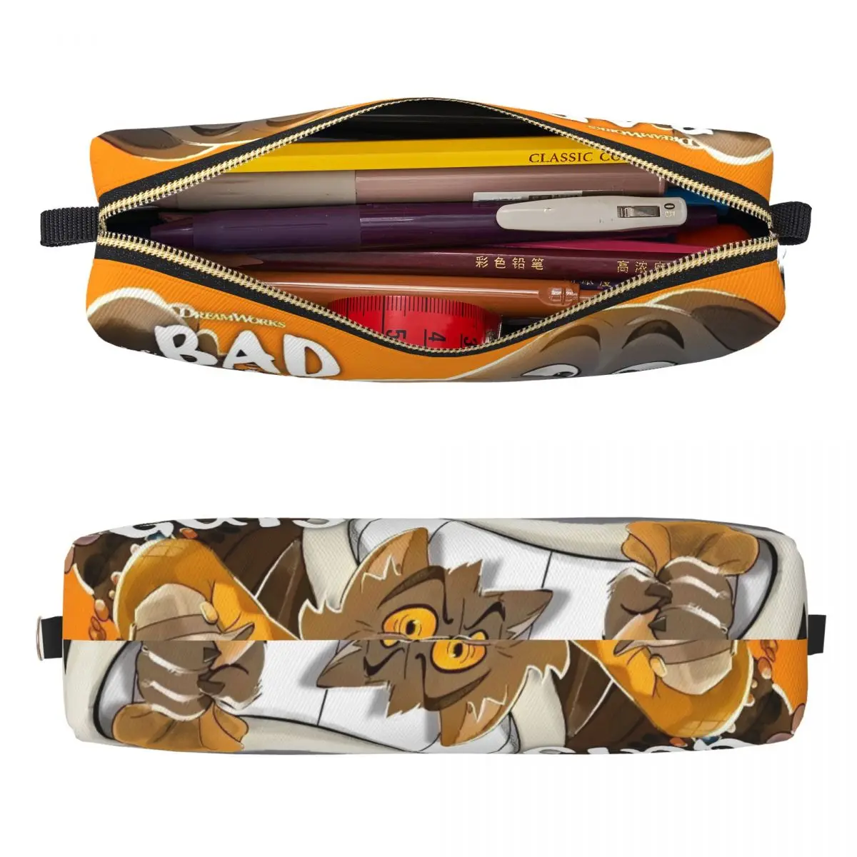 The Bad Guys 2025 فيلم مقلمة كرتونية صندوق رصاص القلم لفتاة صبي سعة كبيرة حقيبة الطلاب الهدايا المدرسية القرطاسية