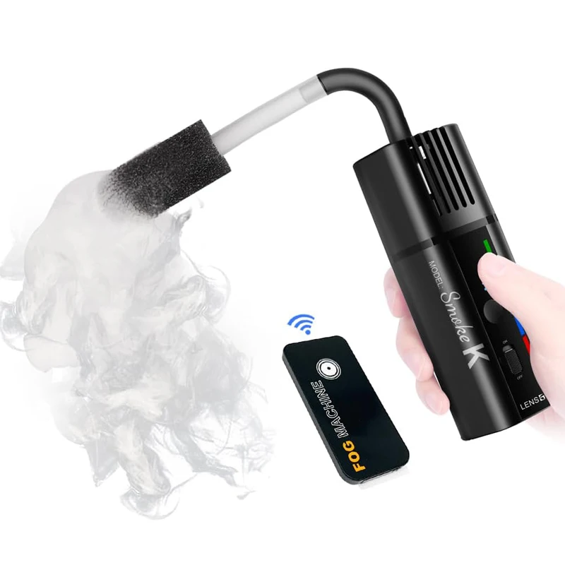 

LENSGO Smoke K Portable Hand-Held Fog Machine Dry ice Smoke Effect Powerful Photography Smoke Machine for Film Productions