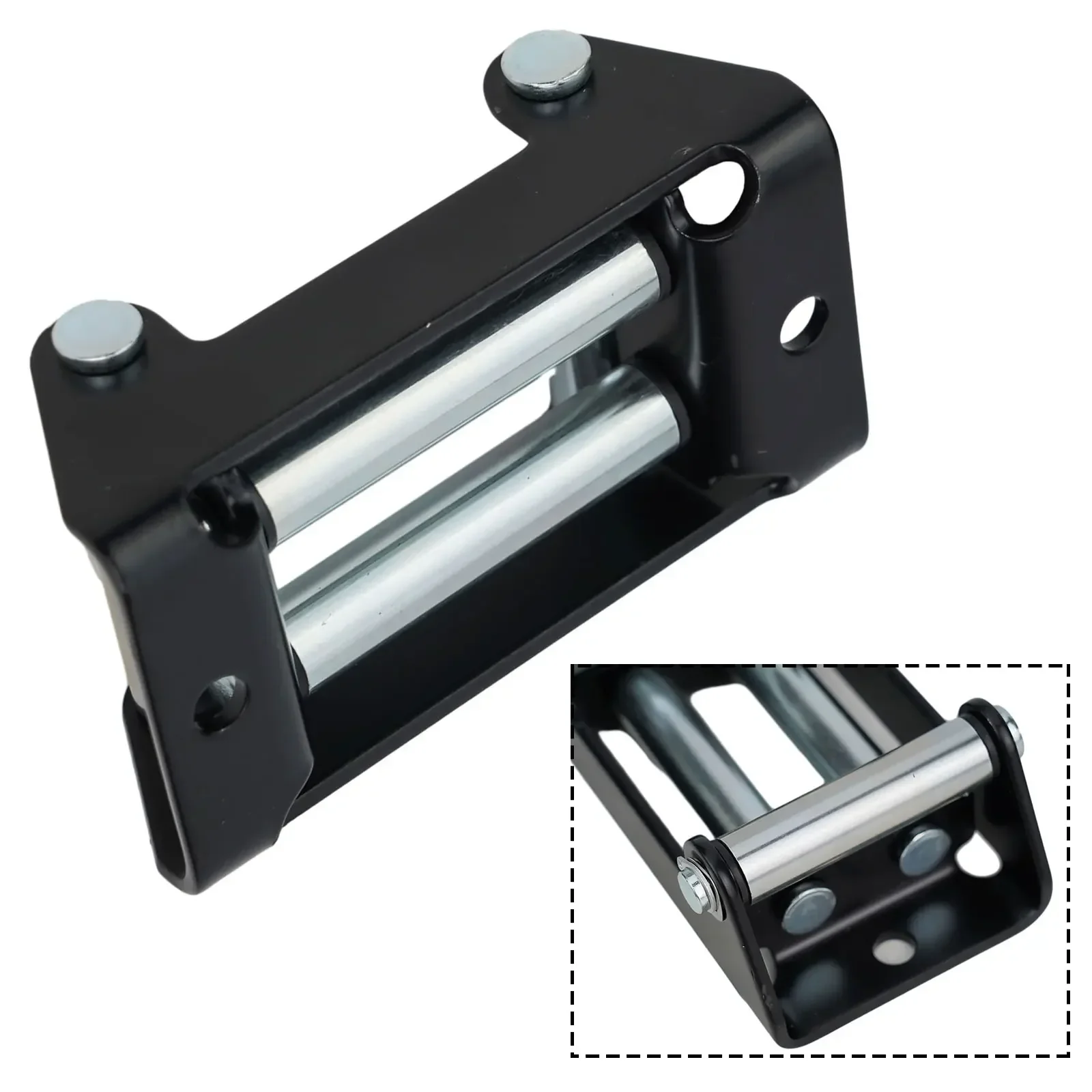 1pc Heavy Duty Roller Fairlead For ATV UTV Winches Dowel Pin Bearings Composite Bushings Material Handling Tools Accessories