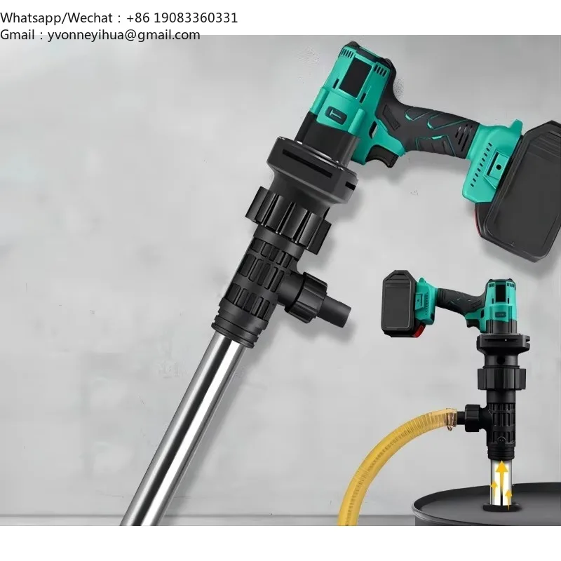 21V Portable Cordless Chemical Pump Electric High Viscosity Liquid Drum Barrel Oil Transfer Pump Electric Battery For Oil
