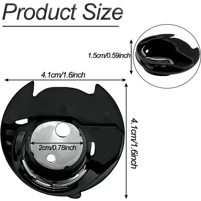 B84B Bobbin Case 40099754 Sewing Machine Parts Compatible for Juki HZL Series Black Plastic Replacement