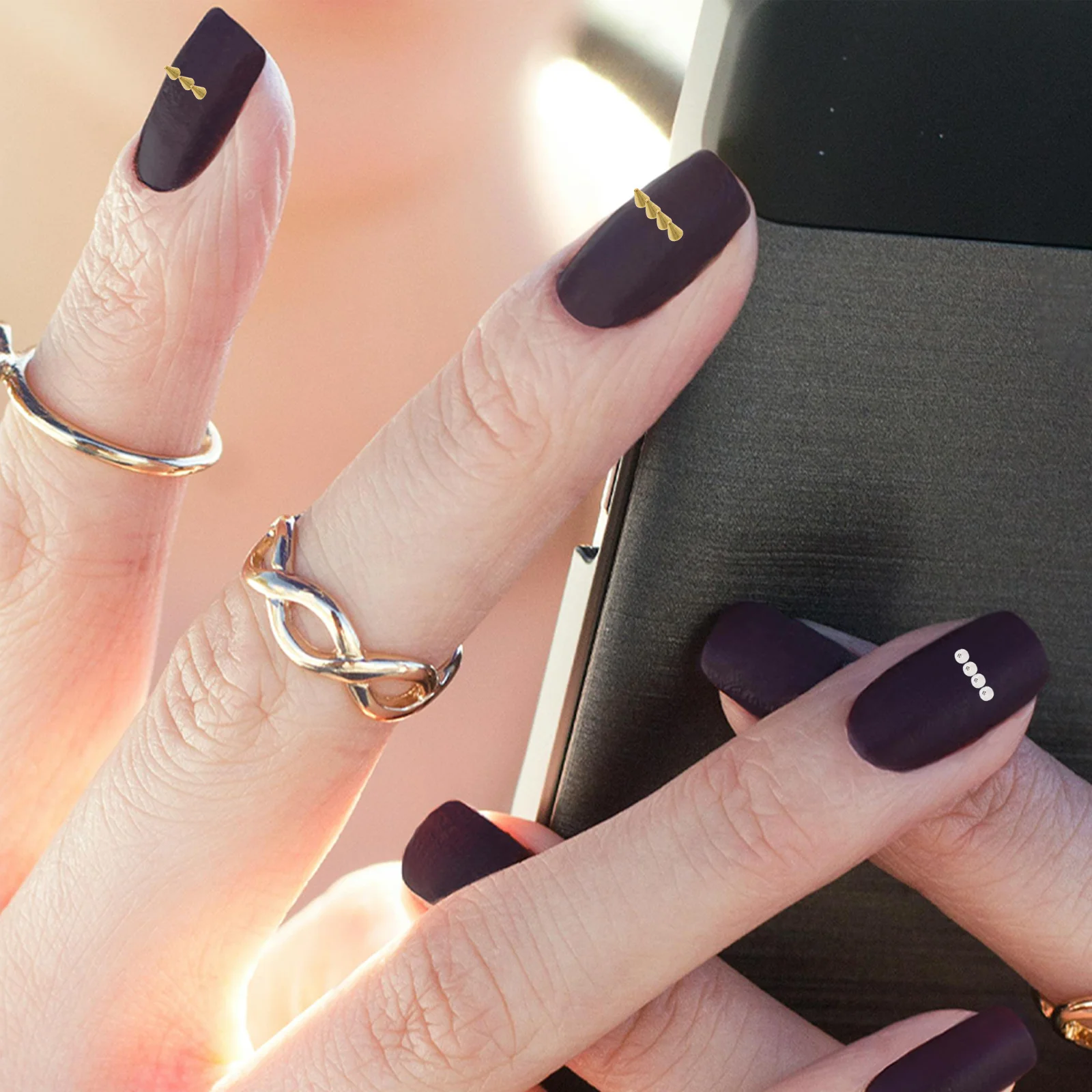 

200Pcs Metal Nail Charms Small Size Durable Charms for Nails Nail Art Acrylic Gel Decorations Manicure Decoration